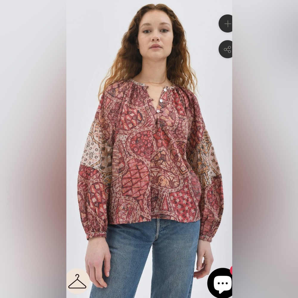 Chufy Ivy Blouse in Cairo Red